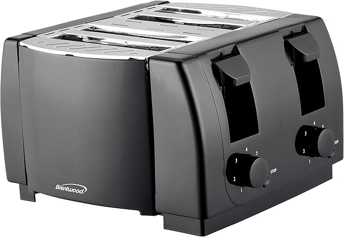Brentwood TS-285 Toaster Cool Touch4-SliceBlack