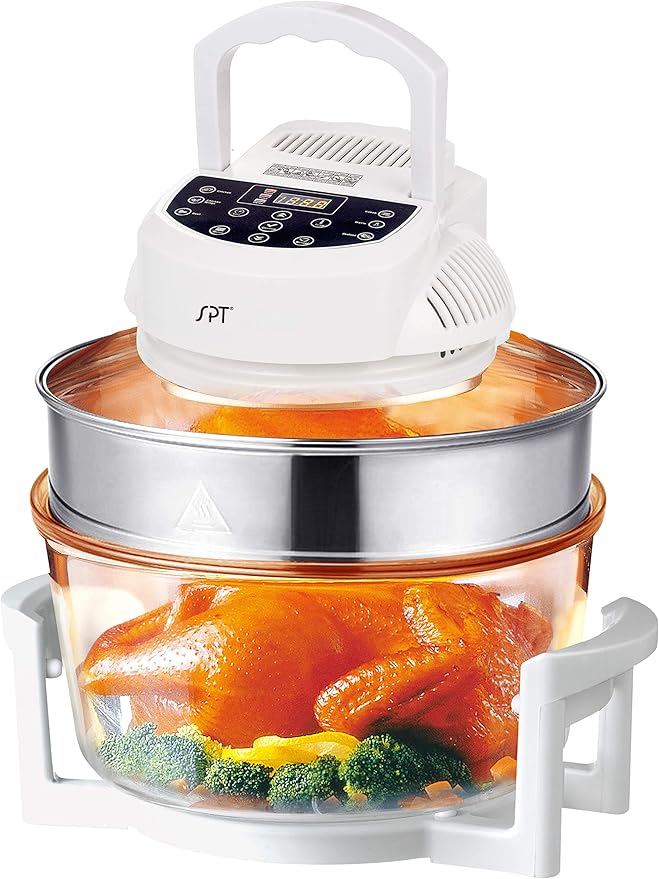 SPT SO-2005: Digital Convection Oven with Extender Ring and 6 Pre-programmed Settings white
