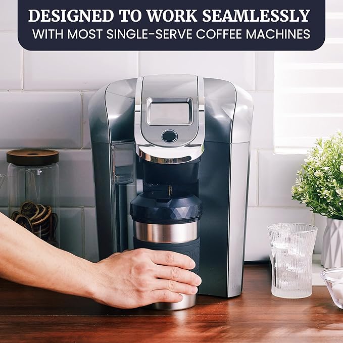 The Original but NEW Stainless-Steel HyperChiller HC2SS Patented Iced Coffee/Beverage Cooler Ready in One Minute Reusable for Iced Tea Wine Spirits Alcohol Juice 12.5 oz Stainless Steel