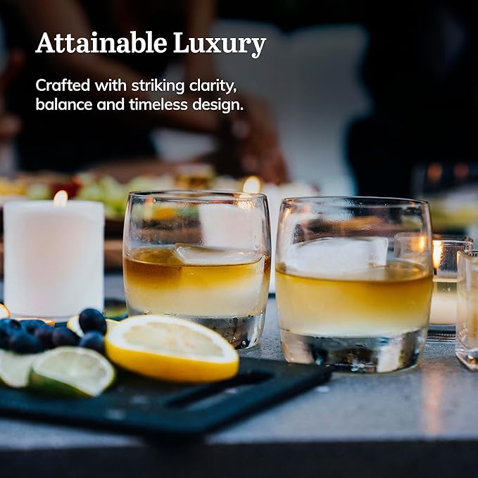Libbey Signature Kentfield Rocks Cocktail Glasses 12 ounce Set of 8