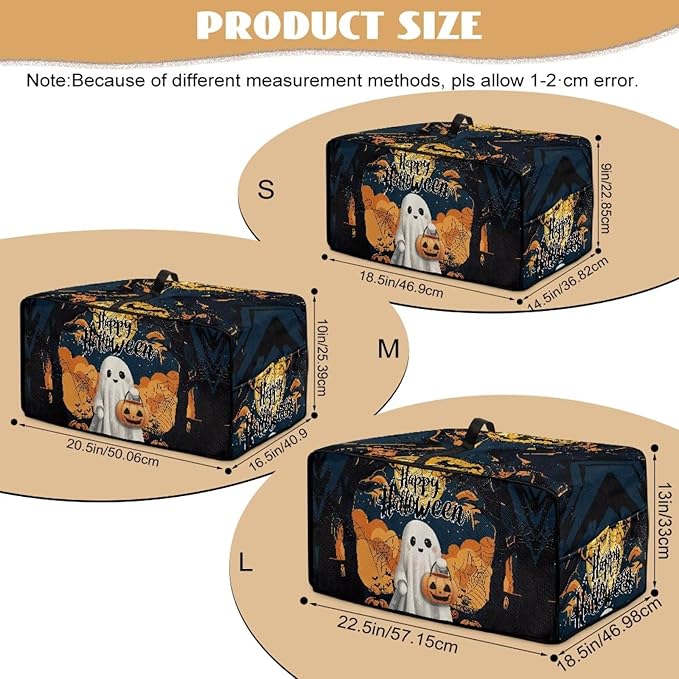 Doojoayie Ghost Toaster Cover 8 Slice Kitchen Appliance Covers Halloween Kitchen Appliance Dust Protector 22.5x18.5x 13 Compatible with Toaster/Bread Machine