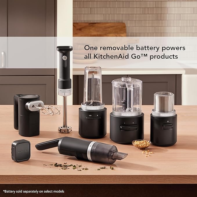 KitchenAid Go™ Cordless Personal Blender - battery included KSBR256 Black Matte