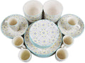 Earthenware 30 Pieces Dinner Set in Glaze Decal French Floral Design