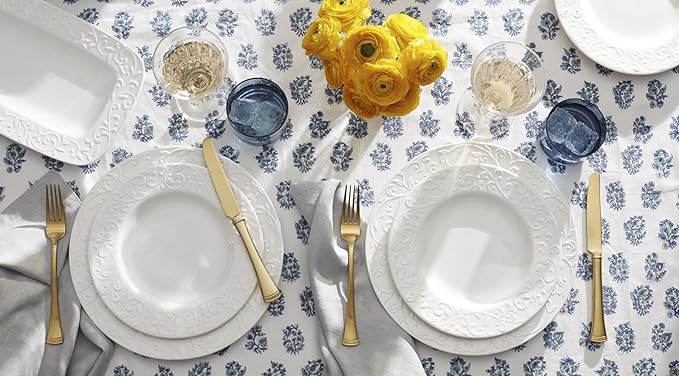 Lenox 851746 Opal Innocence Carved 16-Piece Dinnerware Set
