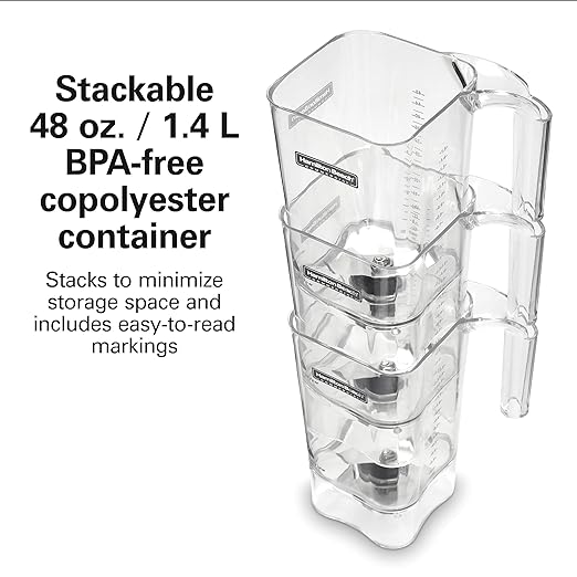 Hamilton Beach Commercial HBB255 Rio Bar Blender 1.6 Horsepower 48 Ounce Capacity BPA-Free Container NSF Certified