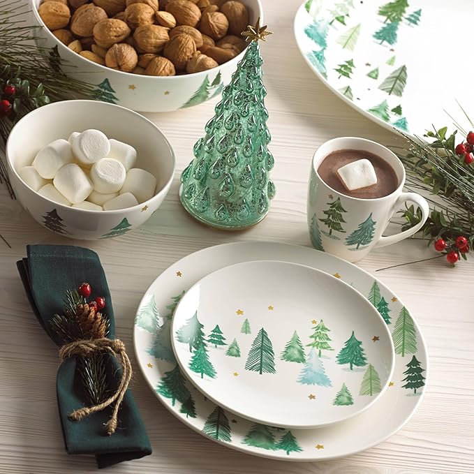 Lenox 882061 Balsam Lane Serving Bowl Christmas &amp Holiday Hosting