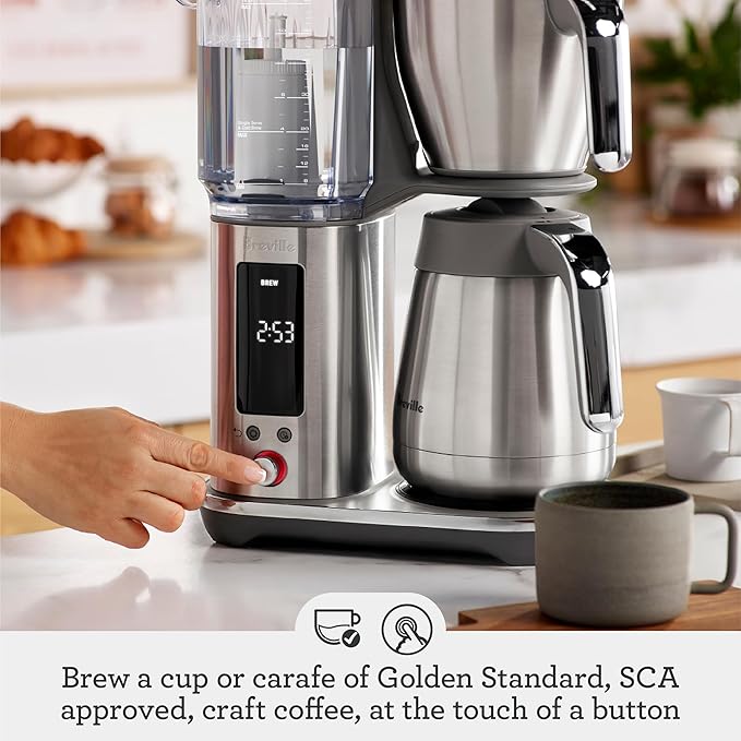 Breville Luxe Drip Coffee Machine BDC465BTR Black Truffle Thermal Carafe