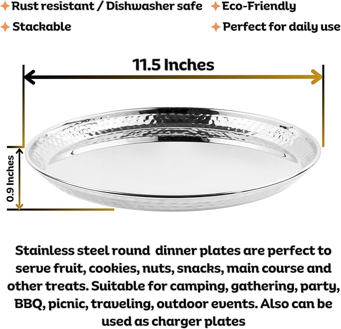 28-piece heavy-gauge stainless steel dinner set with mirror finish – ideal for daily use gifting (Indian style thali dinnerware set)