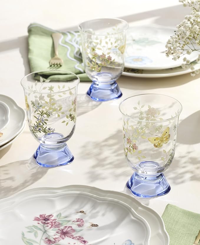 Lenox 897832 Butterfly Meadow Herbs Short Tumblers Set Of 4