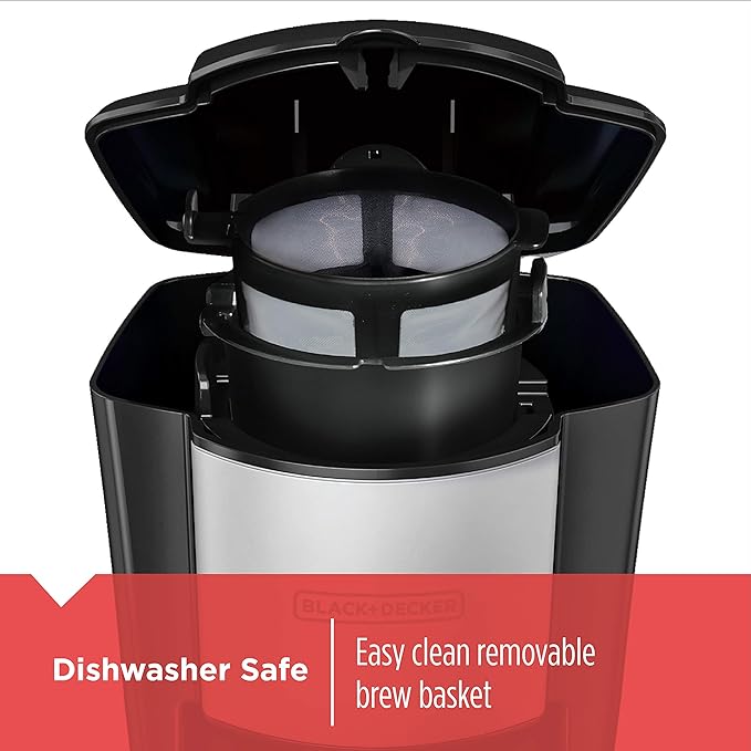 BLACK+DECKER CM618C Single Serve Coffee Maker Black