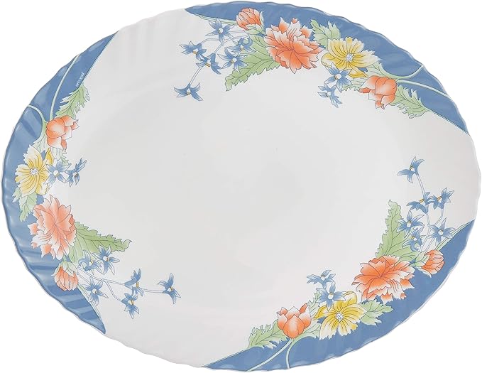 Dajar Florine Dinner Set 26 Pieces. Arcopal White red Blue Yellow 37 x 29 x 32 cm
