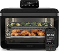 CHEF iQ MiniOven Smart Toaster Oven Air Fryer Combo 11-in-1 Countertop Convection Oven Bake Broil Air Fry Broil Dehydrate 1750W 25 Qt Capacity Fast Cooking with Touchscreen Controls – Black