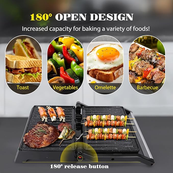 Taylor Swoden 12-Cup Programmable Coffee Maker and Aigostar Panini Press 1200W Sandwich Maker and Electric Indoor Grill