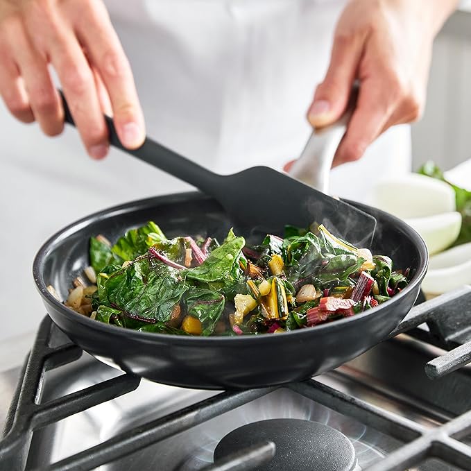 GP Black Pro Infinite8 Ceramic Nonstick 13 Piece Set Hard Anodized Stainless Steel Handle Saute and Saucepans PFAS-Free