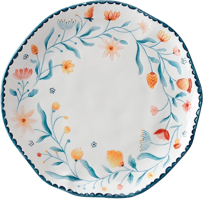 Fitz and Floyd Gracie Floral 12 Piece Dinnerware Set Service for 4