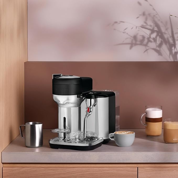 Nespresso Vertuo Creatista Coffee and Espresso Maker by Breville Black Truffle