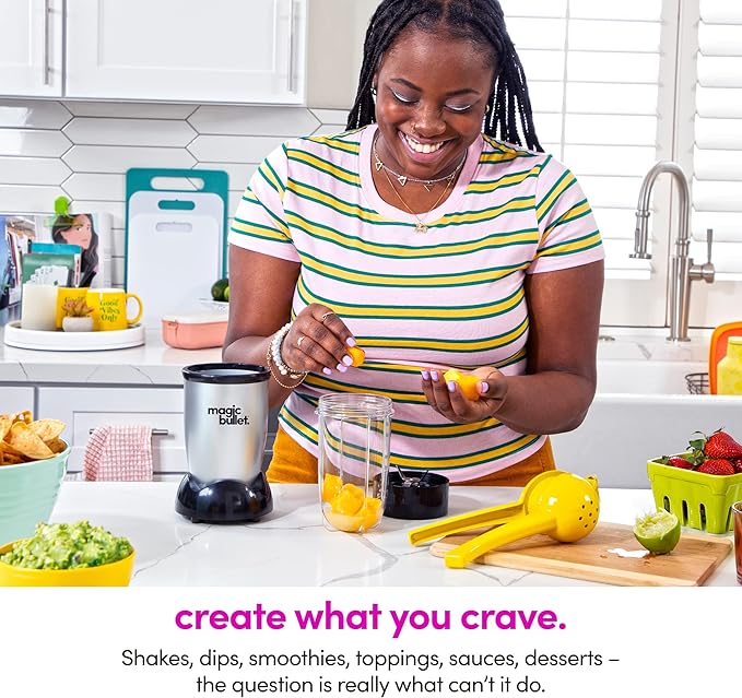Magic Bullet Blender Small Silver 11 Piece Set