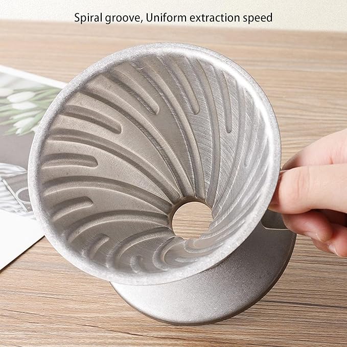 Hand Drip Coffee Maker 600ML 304Stainless Steel Coffee Server Professional Pouring Over Coffee Cup For Office Or Travel