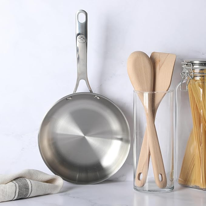 Martha Stewart Castelle 8 Stainless Steel Frying Pan Non Toxic Fry Pan Skillet