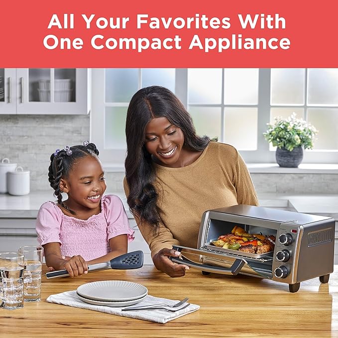 BLACK+DECKER TO1313SBD Toaster Oven 15.47 Inch Silver