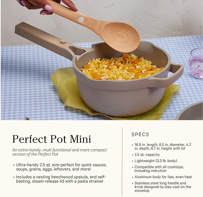 Our Place Cookware Set - Complete 13-Piece Set Including Always Pan 2.0 Mini Always Pan Perfect Pot and Mini Perfect Pot | Multifunctional Toxin-Free Nonstick | Replaces 36 Pieces | Blue Salt