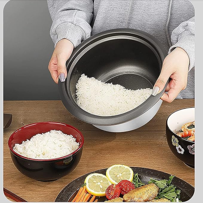 Rice Cooker with Steamer Non-Stick Inner Pot Intelligent Insulation Make Rice &amp Steam Healthy Food &amp Vegetables for 1-7 People
