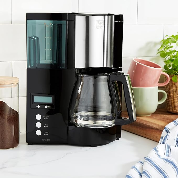 Melitta Optima Timer Filter Coffee Machine - Black