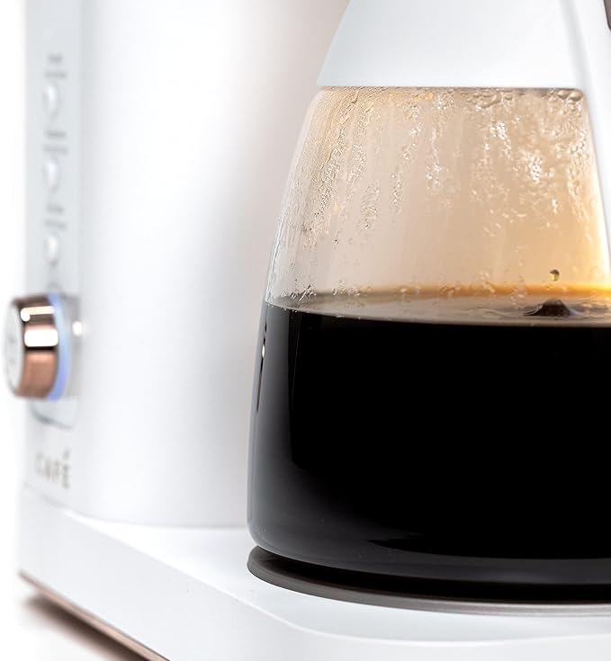 Café Specialty Drip Coffee Maker | 10-Cup Glass Carafe | WiFi Enabled Voice-to-Brew Technology | Smart Home Kitchen Essentials | SCA Certified Barista-Quality Brew | Matte White