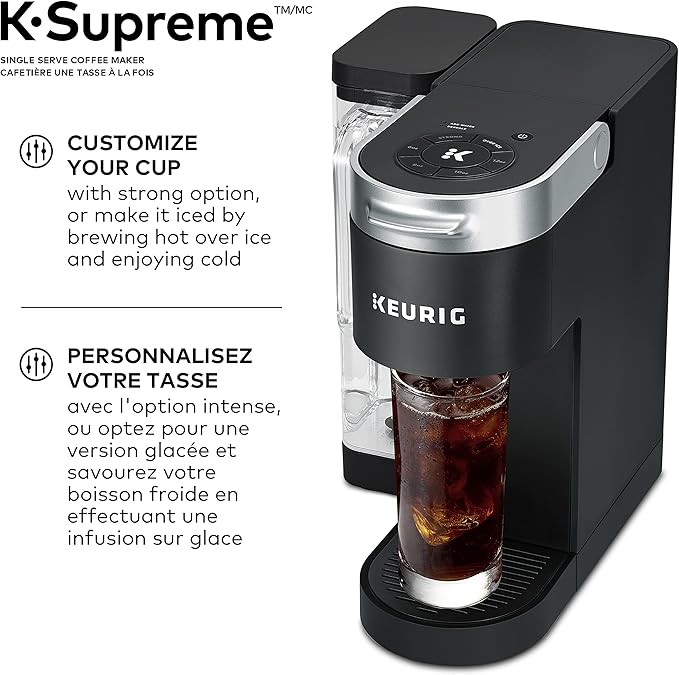 Keurig K-Supreme Coffee Maker Single Serve K-Cup Pod Coffee Brewer With MultiStream Technology 66 Oz Dual-Position Reservoir