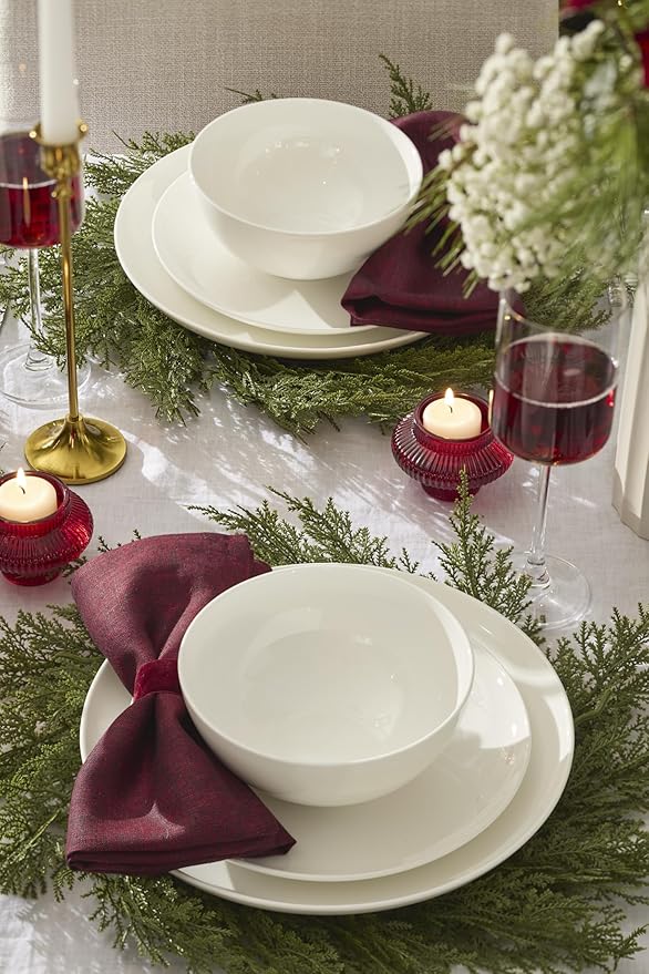 Lenox 899187 Studio 1414 Coupe 18-Piece Dinnerware Set Service For 6