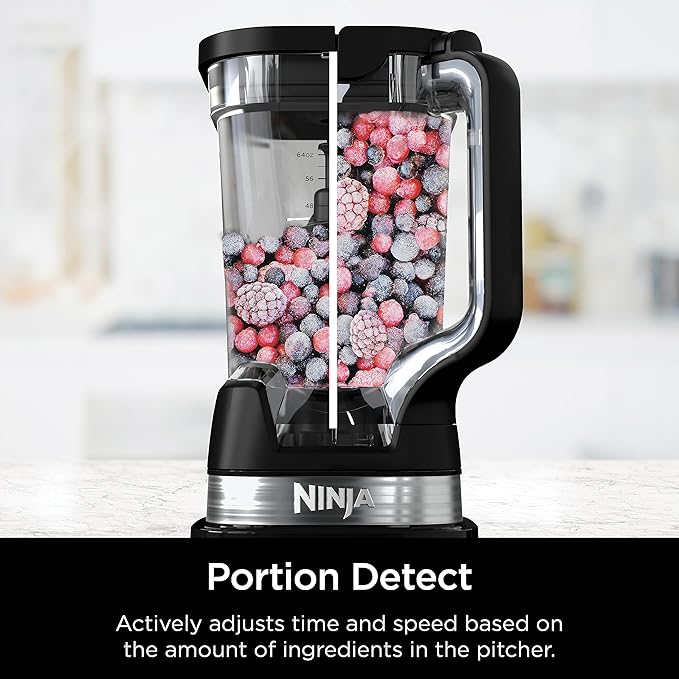 Ninja Blender | Best for Smoothies Frozen Drinks Shakes Veggie Chopper &amp More | 72 oz. Full Size Pitcher | Blender for Kitchens |1800 Watt | Black | TB201