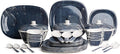 Melamine Dinner Set - Set Of 40 Blue