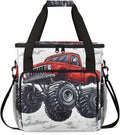 Monster Truck Coffee Maker Travel Bag Cartoon Car Insulated Grocery Bag Travel Picnic Leakproof Cooler Bags With Shoulder Strap
