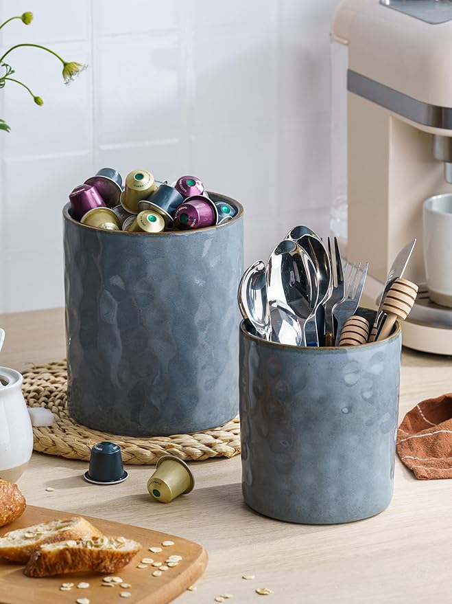 Dinnerware Sets for 4 and 7.2+5.8 Ceramic Kitchen Utensil Holder