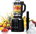 Glass Blenders for Kitchen with Tamper Blender for Smoothies Professional Blenders 1500W Motor 9 Adjustable Speeds 14 Preset Programs High-Speed Heating Blender for Nut Milk Soups Sauces &amp