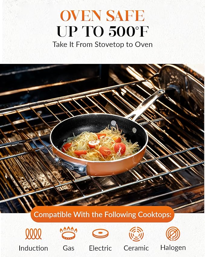 Gotham Steel Stackmaster Pots &amp Pans Set – Stackable 10 Piece Cookware Set Saves 30% Space Ultra Nonstick Cast Texture Coating Includes Fry Pans Saucepans Stock Pots and More – Dishwasher Saf