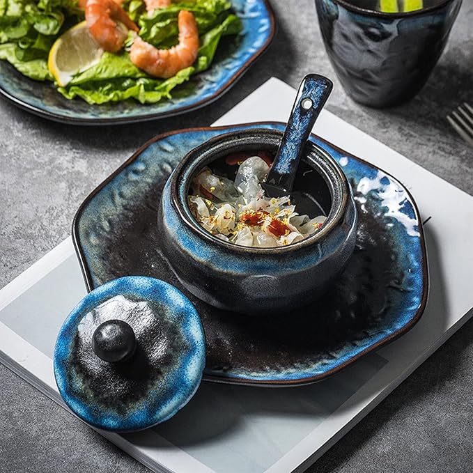 GaRcan Dinnerware Set Plates and Bowls Set Ceramics Dish Sets 20 Pieces Kitchen Porcelain Dinnerware Sets Dinner Plate Salad Plate
