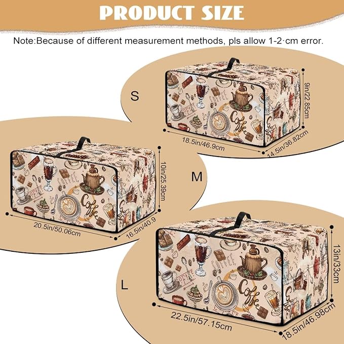 Doojoayie Coffee Appliance Dust Cover 4 Slice Toaster Cover Small Appliance Dust Protector for Toaster Oven/Bread Making Machine/Air Fryer