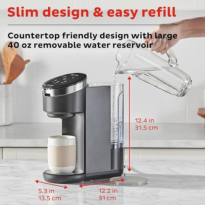 Instant Solo WIFI Connect Single Serve Coffee Maker From the Makers of Instant Pot Coffee Brewer Includes Reusable Coffee Pod &amp Bold Setting Brew 8 to 12oz. 40oz. Water Reservoir Black