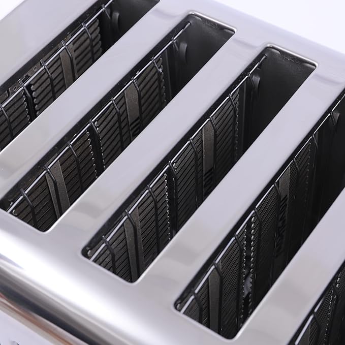 Stainless Steel Toaster 6 Slice Extra Wide Slots for Toasting Bagels Breads Waffles Countertop Kitchen Essentials Commercial Toaster Bread Baking Machine for Restaurant