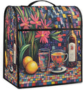 cfpolar Kitchen Aid Mixer Cover Compatible with 6-8 Quarts Flower Lemon Oil Painting Stand Mixer Cover Kitchen Aid Mixers Accessories Appliance Organizer Bag Dust Covers with Zipper Pocket