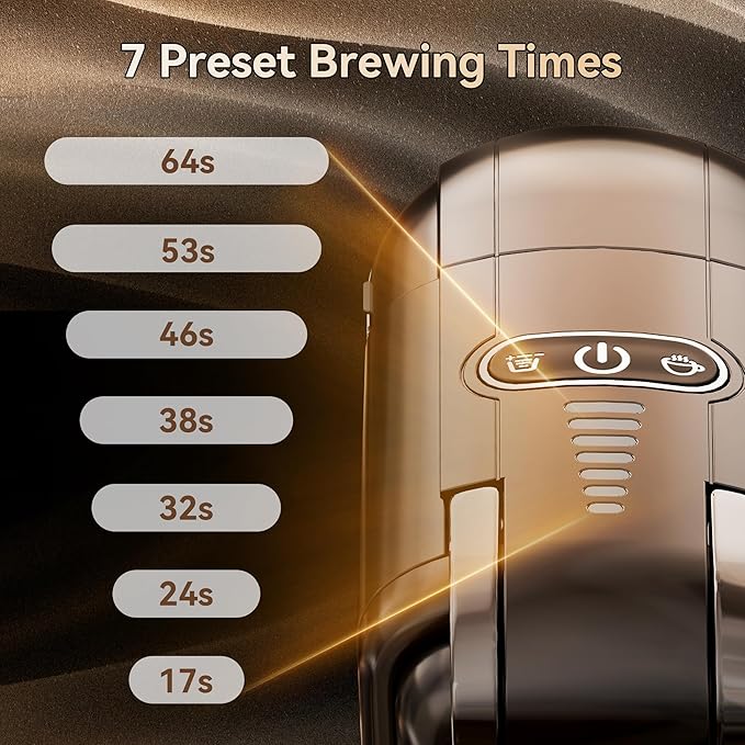 HIBREW H2B 5-in-1 Pod Coffee Maker - Compatible With 4 Coffee Capsule as Well as Espresso Powder Makes Iced Coffee Espresso Cappuccino Long Black. Hotel Kitchen Coffee Machine