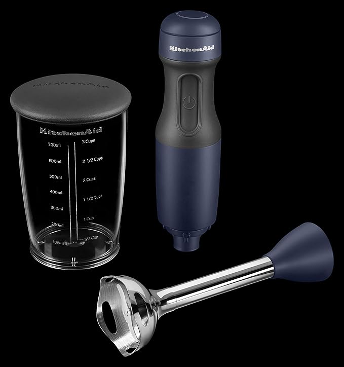 KitchenAid BPA-Free KHB1231IB 2-Speed Hand Blender Ink Blue