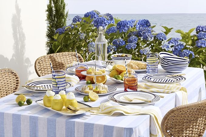 Kate Spade New York Charlotte Street West 16-Piece Dinnerware Set 15.75 LB Blue