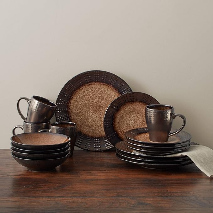 Gourmet Basics by Mikasa Verona 16-Piece Dinnerware Set Service for 4