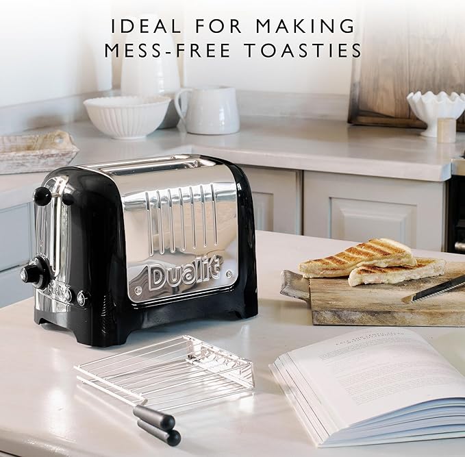Dualit Design Series Sandwich Cage x 2 for Lite Design Series and Domus Toasters | Make toasted sandwiches in your Toaster | Pack of 2 Sandwiches Cages | Sandwich Cage with Drip Tray