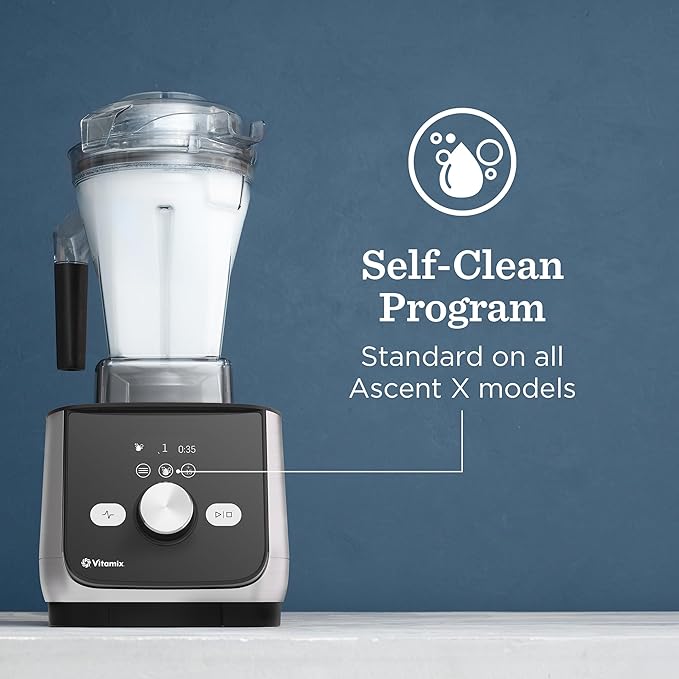 Vitamix Ascent X5 Blender with 10 Blending Programs Self-Cleaning Program Professional-Grade Blender for Smoothies Soups and More Stainless-Steel Blades 48 Oz Container Brushed Stainless