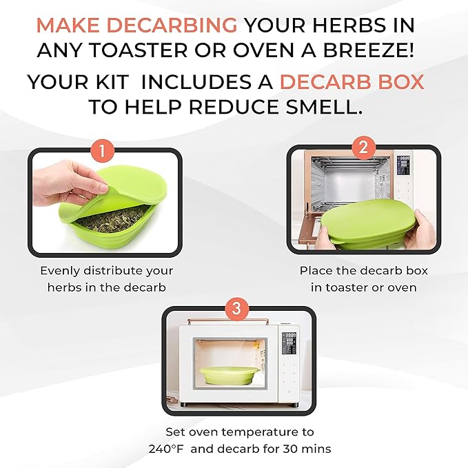Infusion Buds Butter Infuser- Herbal Butter Maker Machine | Herbal Butter &amp Oil Infuser Machine. Includes Decarb Box and Tons of Accessories