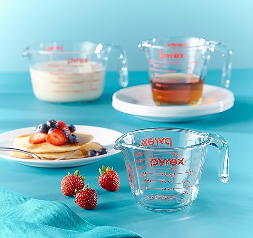 COMFEE' 6-in-1 Multi Cooker Bundle with Pyrex 3-Piece Glass Measuring Cup Set 2 QT Capacity Rice Cooker with Steamer Slow Cooker Saute Functions
