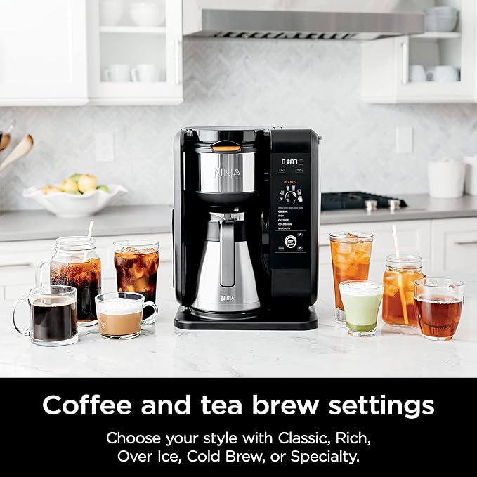 Shark Ninja CP307 Hot and Cold Brewed System W/Thermal Carafe Coffee Maker Black